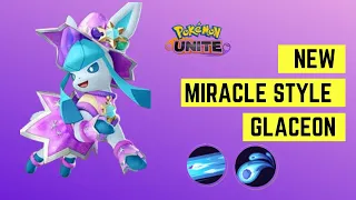 new miracle style glaceon gameplay pokemon unite
