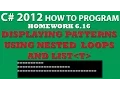 6-16 C Displaying Bar Chart For Loops C List - Control Statements Pt 2