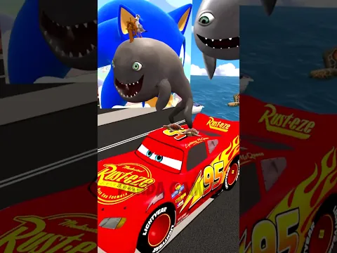 SALLY WANNA SEA LIFE WHALE CYRIAK LIGHTNING MCQUEEN 2D 3D EVOLUTION CARS BIG MAZE Garry's Mod