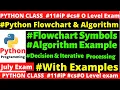 flowchart and Algorithm flowchart algorithm in python