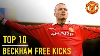 david beckhams top 10 premier league free kicks manchester united
