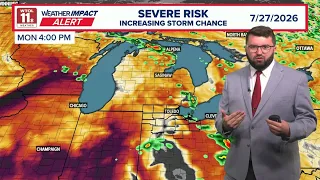 Hot and humid start to the week Monday brings severe storm threat WTOL 11 Weather