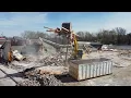 Demolition of Golden Corral in Springfield MO on March 26 2025