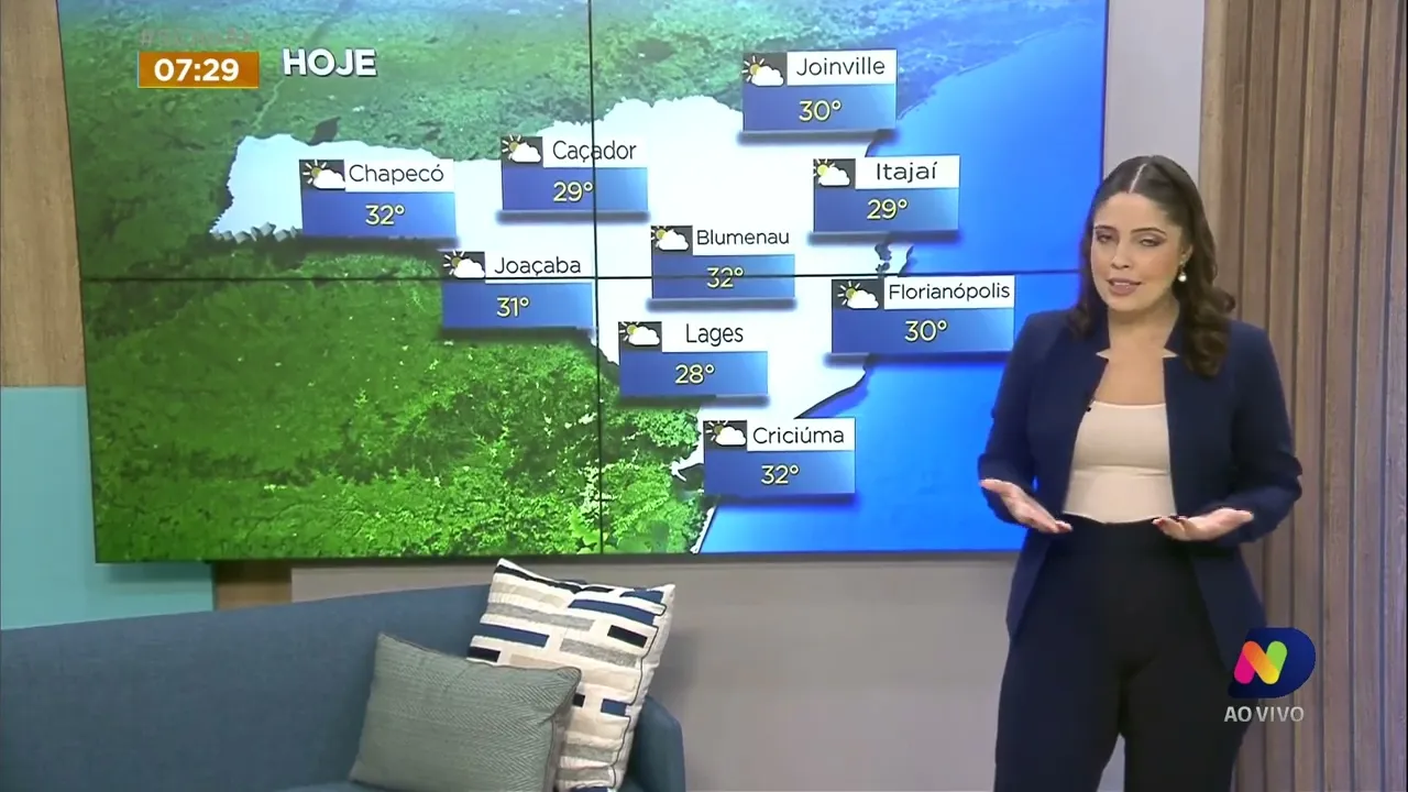 Confira a previsão do tempo para esta quinta-feira em SC
