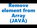Remove Specific element from an Array Scanner Input Java Coding Sublime