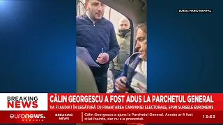 Momentul în care Călin Georgescu a fost ridicat de polițiști din trafic și dus la Parchetul General