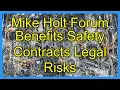 Mike Holt Forum Benefits Safety Contracts Legal Risks