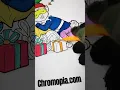 Elf Sleeping on Christmas Presents Coloring Page Pure ASMR Coloring with Alcohol Markers
