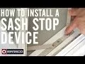 How to Install a Sash Stop Device on a Casement Window 1080p
