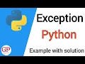 exception handling in python with examples try except finally python