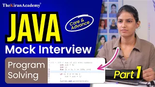 Java Interview Questions Java Program Solving Core Advance Java Part 1