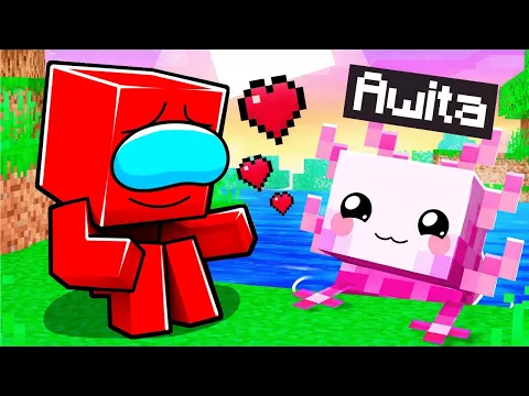 Video Thumbnail: Viviendo como UN AJOLOTE BEBÉ en Minecraft!