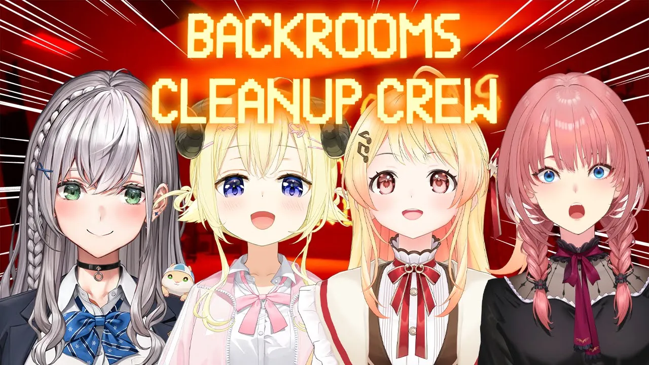 【 Backrooms Cleanup Crew 】バックルームをお掃除するらしい？！怖いんじゃないの、、、？！【音乃瀬奏】#hololiveDEV_IS #ReGLOSS