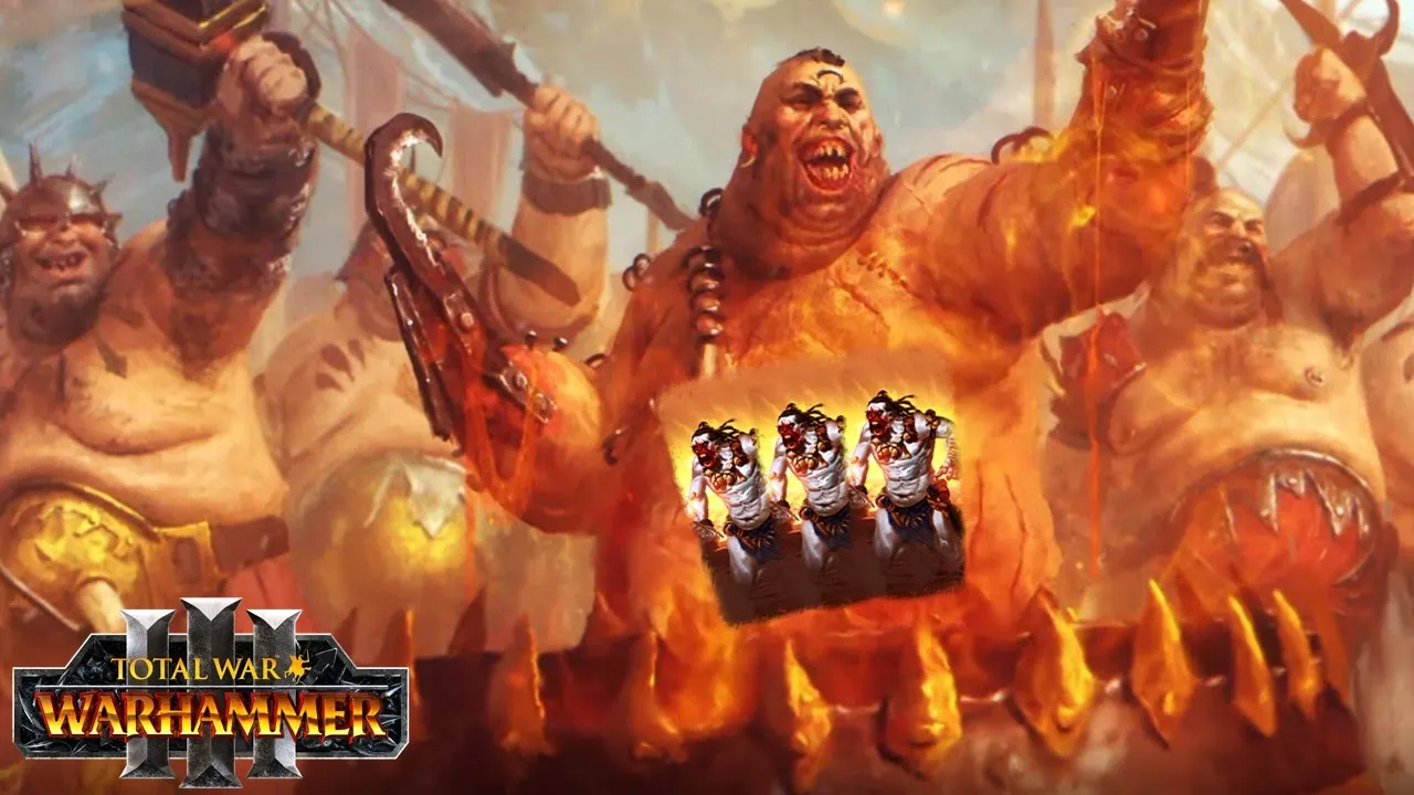 Skrag the Slaughterer's GORGER DOOMSTACK - Ogre Kingdoms Campaign Gameplay - Total War Warhammer 3