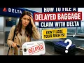 How to file a delayed baggage claim with Delta