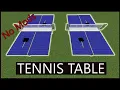 How to make a Tennis Pong Table in Minecraft Tutorial