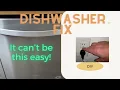 DIY Whirlpool Dishwasher Troubleshoot and Remedy When Power Is Absent Whirlpool Dishwasher Fix