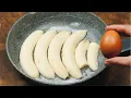 The Famous Upside Down Banana Cake With 1 Egg Easy Recipe Cake In Fry Pan