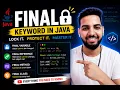 Java final Keyword Explained in 10 Minutes Variables Methods Classes Objects
