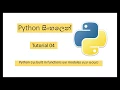 PYTHON SINHALA 04 - BUILT IN FUNCTIONS AND MODULES