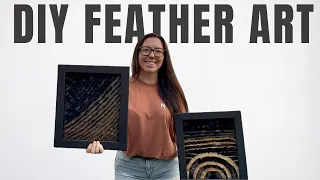 DIY Turkey Feather Art TUTORIAL