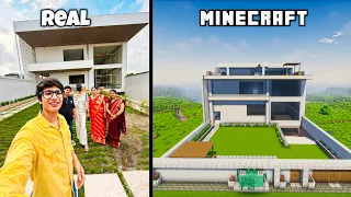 real to minecraft sourav joshi house in minecraft