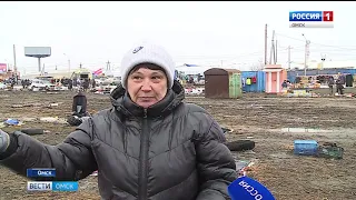 Омск утопает в грязи