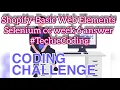 Shopify-Basic Web Elements Selenium cc week 6 answer