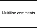 How to make a MULTILINE comment with PYTHON 3 in 5 seconds
