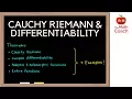 Cauchy-Riemann Equations Complex Differentiability Explained Complex Analysis
