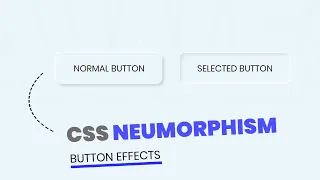 Neumorphism Button Tutorial For Beginners Using Html and CSS Neumorphic Style