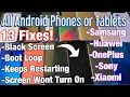 ALL ANDROID PHONES Black Screen Boot Loop Screen Won t Turn On Keeps Restarting 13 FIXES