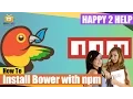 How to install bower package manager in windows os