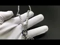 Van Cleef 18k White Gold Pave Diamond Mystery Set Sapphires Zip High Jewelry Necklace