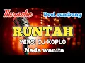 Download Lagu Runtah - Karaoke DJ Koplo nada wanita