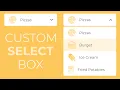 How to create the Custom Select Box using HTML CSS and Jquery -