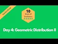 HackerRank Day 4 Geometric Distribution II solution in Python Programming 10 Days Of Statistics