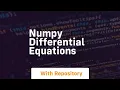numpy differential equations