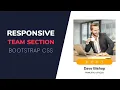 Awesome Our Team Section design with Bootstrap CSS