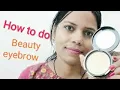 Beautiful eyebrow look eyebrow makeup at home shaped and dark brows priyadeephome