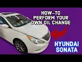 How To Change Engine Oil 2011-2014 2 0L Hyundai Sonata