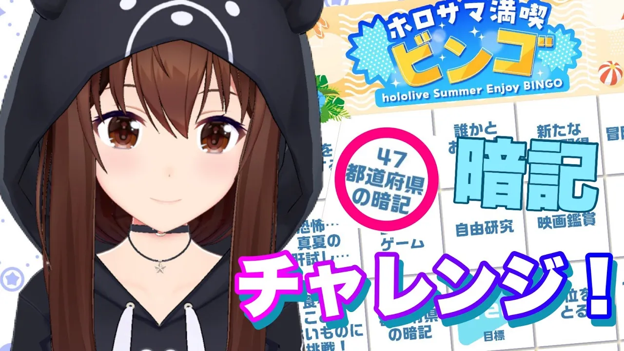 【夏だ！ビンゴだ！】４７都道府県全部当てます！！【ホロライブ/ときのそら/TokinoSora】