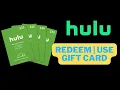 How to Redeem Hulu Gift Card Use Hulu Gift Code
