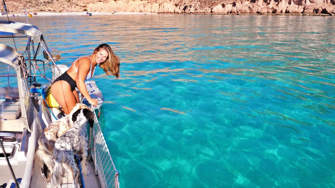 This is Our BACKYARD: A Private Turquoise Anchorage in Baja [Making Our Way Ep 56]
