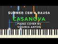 Casanova  Summer Cem & Bausa  Piano Tutorial Instrumental Cover