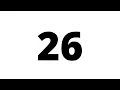 26 Second Countdown Timer White Screen With Sound Effect
