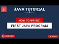 Java Tutorial for Beginners How to create first Java program on Eclipse IDE Hello World Program