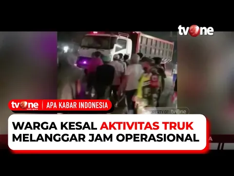 Kesal, Truk Pengangkut Batu dan Pasir Dirusak oleh Warga