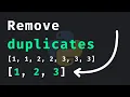 How To Remove Duplicates From A List Python Recipes