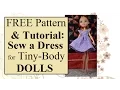 or Small Doll Dress Sewing Tutorial Patterns